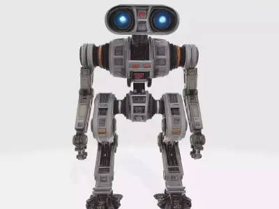 Robot Character 9 in 1 Bundle N1 3D Model Collection