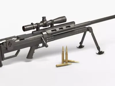 Steyr HS50-M1 Low-poly 3D model