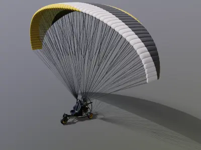 Powered Paraglider 3D model