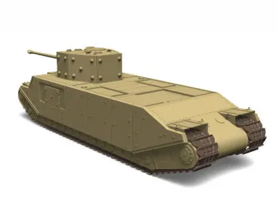 TOG2 heavy tank 3D model