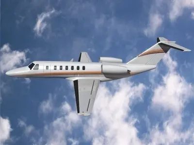 Cessna Citation cj3 private jet 3D model