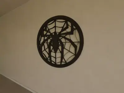Spiderman Wall Art STL File 3D Print Model 3D print model