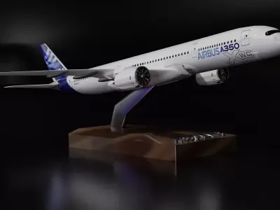 A 350 XWB model Low-poly 3D model
