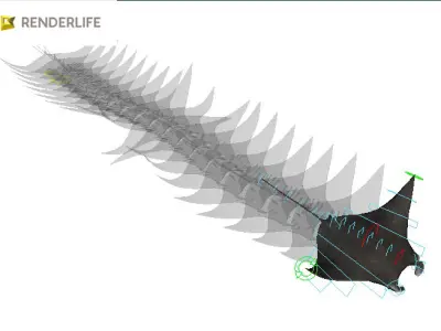Manta Ray with animation 3D model