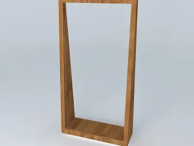 Wire mesh partition with rollers Free 3D model