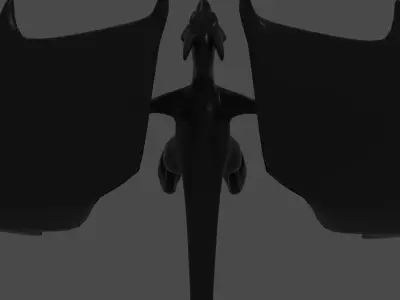 Small Flying Dragon Low-poly 3D model