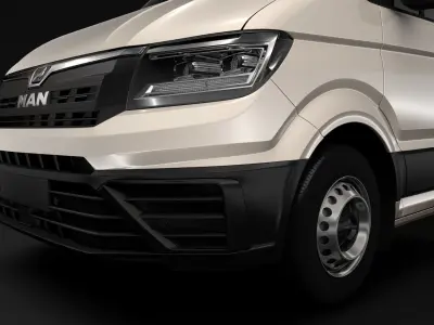 MAN TGE Chassis Single-Cab 2017 3D model
