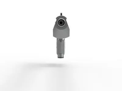 Long Desert Eagle Pistol of Peacemaker from Suicide Squad 2021 3D model