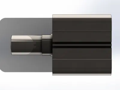 Cilindro Pneumatico Fluidvix CHKDB100-40 Pneumatic Cylinder 3D model