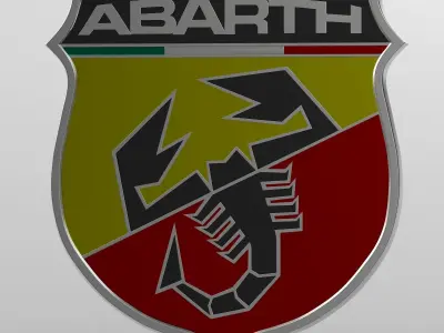 abarth logo 3D model