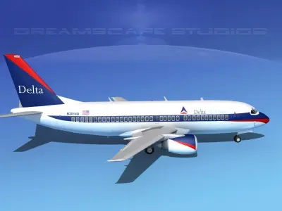 Boeing 737-300 Delta 3D model