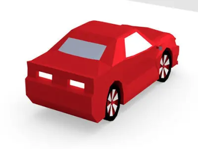 Muscle Car For Gaming Free low-poly 3D model
