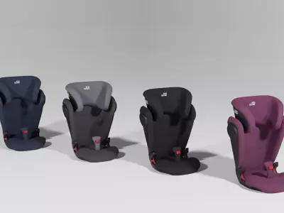 Britax Romer Kidfix III M 15-36 kg baby car seat set S Low-poly 3D model