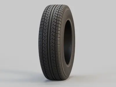Classic Car Tyre 3D model