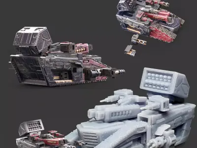 T-20 Duty Tank - Warhammer Style 3D print model