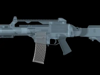 HK GEN 2  magazine M4 AR-15 Low-poly 3D model