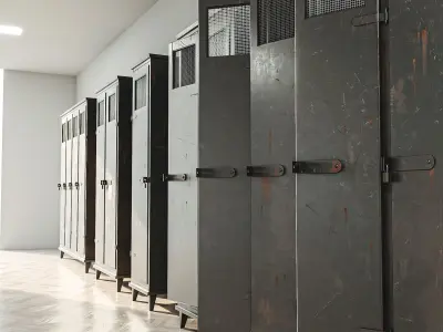 Military Locker Pack 2 Low-poly 3D model