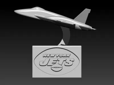 NFL - NEW YORK JETS FOOTBALL STATUE DESTOP - 3D PRINT 3D print model