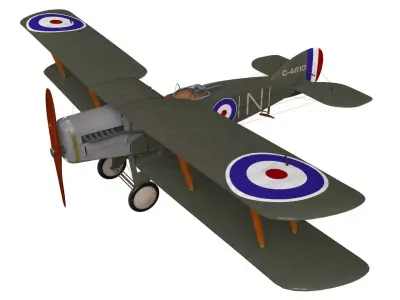 bristol f2b fighter 3D model