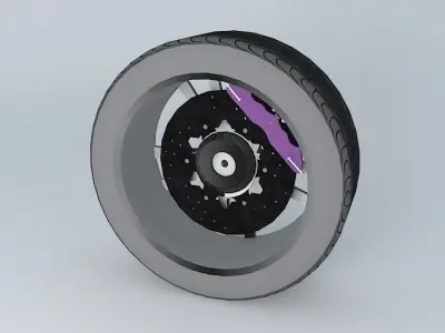 NEG sport wheel Free 3D model