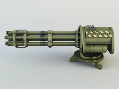 Machine gun CIZ 3D model
