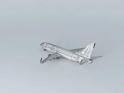 AirAtlanticOcean B737-800 with interior Free 3D model
