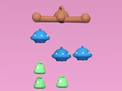 Alien Mobile 3D print model
