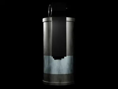 Smoke Grenade - made in Blender Low-poly 3D model