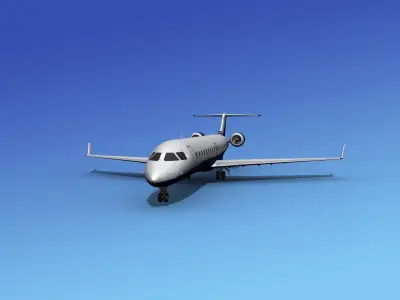Bombardier CRJ700 AirBaltic 3D model