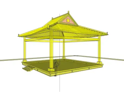 Korean Traditional HANOK 3D model Free 3D model