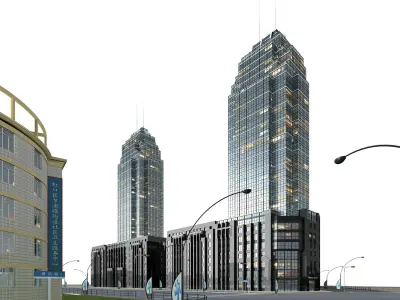 Commercial Building Collection 50 items Vol3 3D model