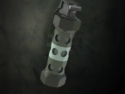 FlashBang grenade launcher 3D model