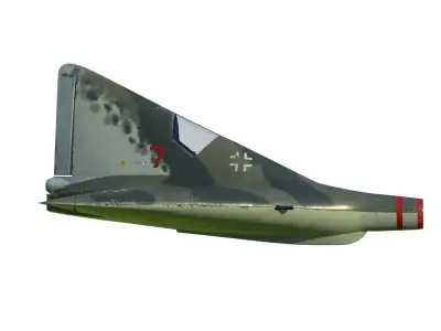 Lippisch P 13 Nazi coal plane 3D model