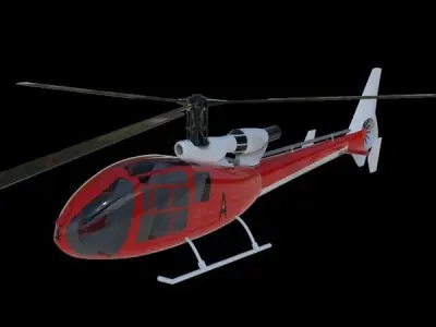 Gazelle helicopter 3D model