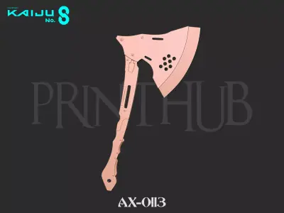 Kaiju No 8 - Kikoru Shinomiya Axe AX-0113 3D print model