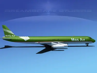 Douglas DC-8-63F MasAir 3D model
