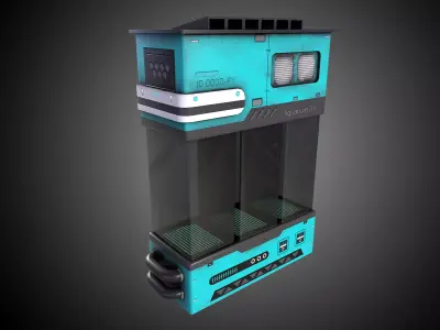 Sci-Fi Aquarium V1- 005 Low-poly 3D model