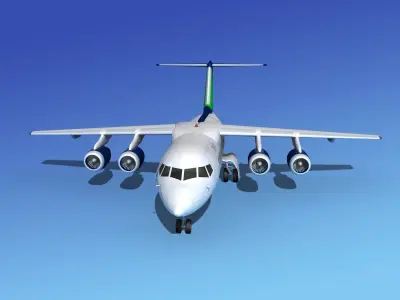 BAe 146-200 CityJet 3D model