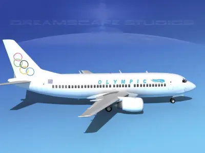 Boeing 737-300 Olympic 3D model