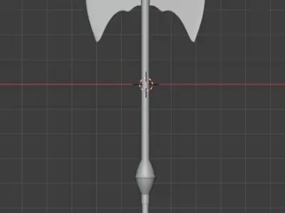 Halberd medieval weapon Free 3D model