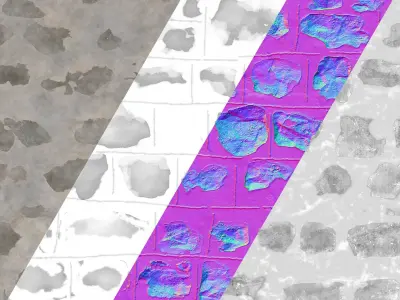 Medieval Pietra Rasa Wall PBR-Texture Texture