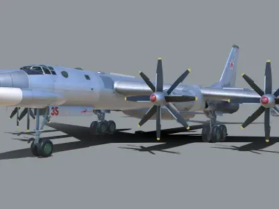 Tupolev Tu-95K Bear-B 3D model