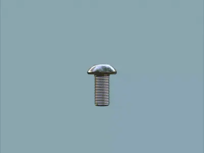 Steel Stained M5 Bolt Allen Dome 3D model
