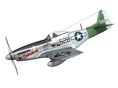 North American P-51D Mustang - The Enchantress 3D model