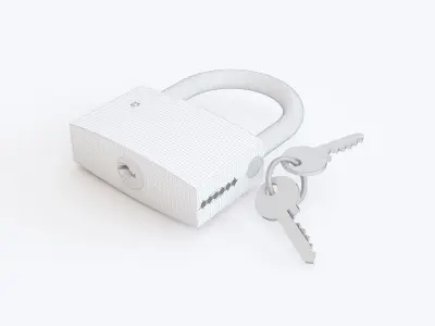 Padlock 02 3D model