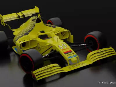 Mercedes Benz MCLaren Formula 1 Free 3D model