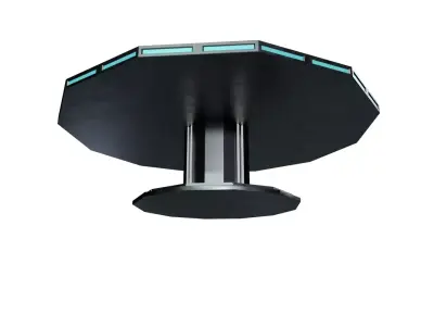 Sci-Fi Conference Table - Game Ready Low-poly 3D model