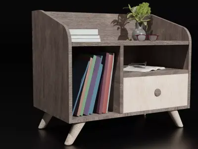 Modern Drawer Free 3D model buy