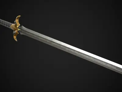 Sword A2 Low-poly 3D model