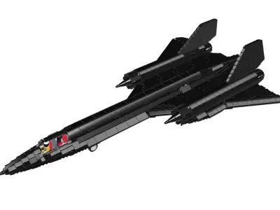 MocBricks3D - Lockheed SR-71 Blackbird 3D print model